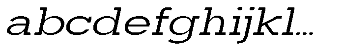 Mirk Slab Medium Expanded Slanted FONT