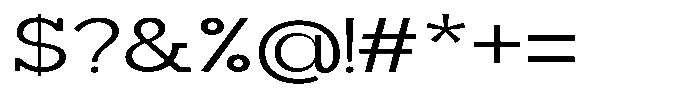 Mirk Slab Medium Expanded Font OTHER CHARS
