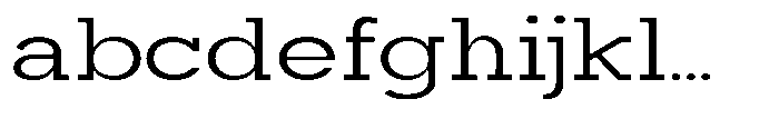 Mirk Slab Medium Expanded FONT
