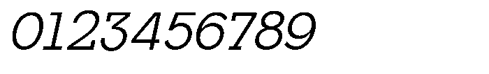 Mirk Slab Medium Slanted Font OTHER CHARS