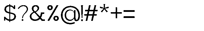 Mirk Slab Medium Font OTHER CHARS