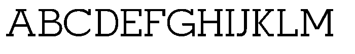 Mirk Slab Medium Font UPPERCASE