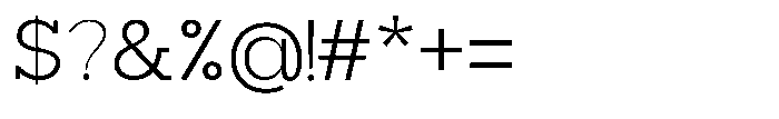 Mirk Slab Regular Font OTHER CHARS
