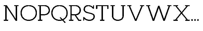 Mirk Slab Regular Font UPPERCASE