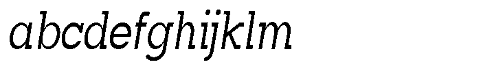 Mirk Slab Semi Bold Condensed Italic FONT