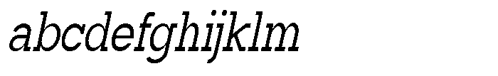 Mirk Slab Semi Bold Condensed Slanted FONT