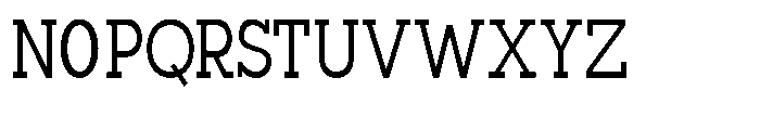 Mirk Slab Semi Bold Condensed Font UPPERCASE
