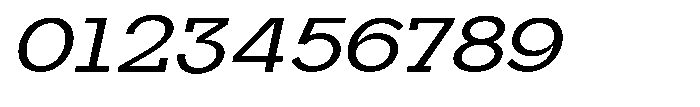 Mirk Slab Semi Bold Expanded Slanted Font OTHER CHARS