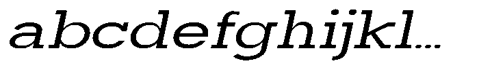 Mirk Slab Semi Bold Expanded Slanted FONT