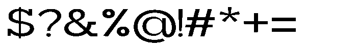 Mirk Slab Semi Bold Expanded Font OTHER CHARS