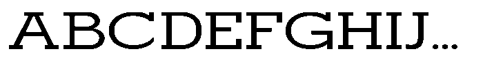 Mirk Slab Semi Bold Expanded Font UPPERCASE