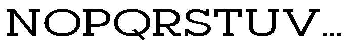 Mirk Slab Semi Bold Expanded Font UPPERCASE