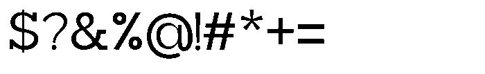 Mirk Slab Semi Bold Font OTHER CHARS