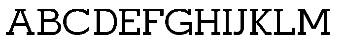 Mirk Slab Semi Bold Font UPPERCASE