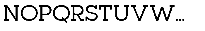 Mirk Slab Semi Bold Font UPPERCASE