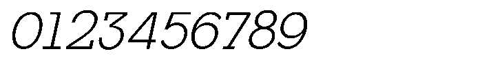 Mirk Slab Slanted Font OTHER CHARS