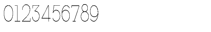 Mirk Slab Thin Condensed Font OTHER CHARS