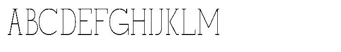 Mirk Slab Thin Condensed Font UPPERCASE