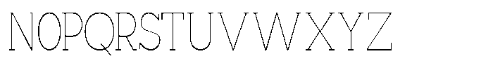 Mirk Slab Thin Condensed Font UPPERCASE
