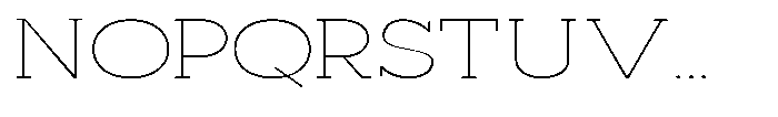 Mirk Slab Thin Expanded Font UPPERCASE
