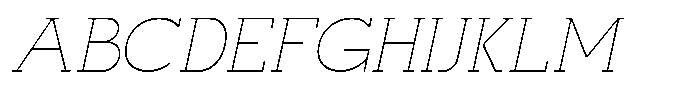 Mirk Slab Thin Italic Font UPPERCASE