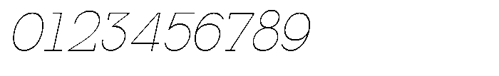 Mirk Slab Thin Slanted Font OTHER CHARS