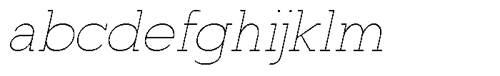 Mirk Slab Thin Slanted FONT