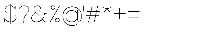 Mirk Slab Thin Font OTHER CHARS