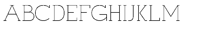 Mirk Slab Thin Font UPPERCASE