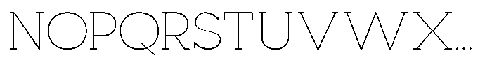 Mirk Slab Thin Font UPPERCASE