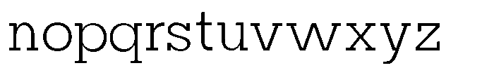 Mirk Slab Variable Black Font LOWERCASE