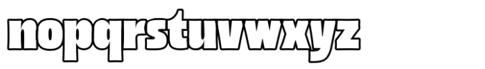 Mirnes Outline Font LOWERCASE