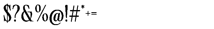 Miroje Bold Font OTHER CHARS