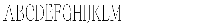 Miroje Thin Font UPPERCASE