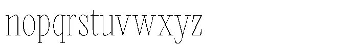 Miroje Thin Font LOWERCASE
