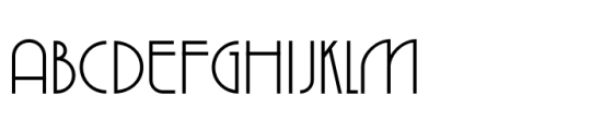 Mirona Thin Font UPPERCASE