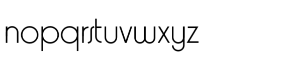 Mirona Thin Font LOWERCASE