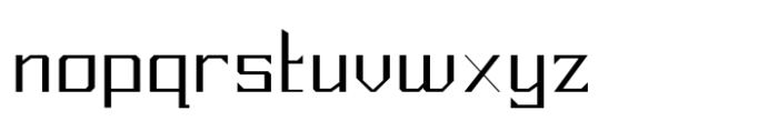 Mirsani Expanded Font LOWERCASE