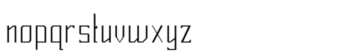 Mirsani Light Condensed Font LOWERCASE