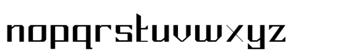 Mirsani Medium Expanded Font LOWERCASE