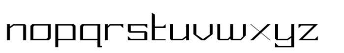 Mirsani Wide Font LOWERCASE