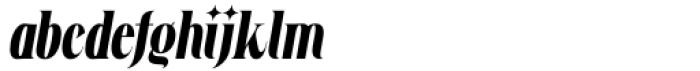 Mirtha Display Bold Italic Font LOWERCASE