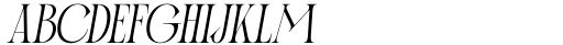 Mirtha Display Regular Italic Font UPPERCASE