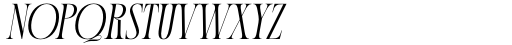 Mirtha Display Regular Italic Font UPPERCASE