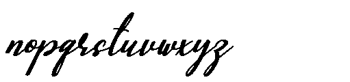 Misanga Script Bold Italic Font LOWERCASE