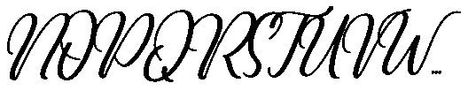 Misanga Script Bold Font UPPERCASE