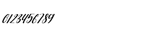 Misanga Script Italic Font OTHER CHARS