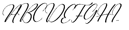 Misanga Script Italic Font UPPERCASE