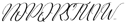 Misanga Script Italic Font UPPERCASE