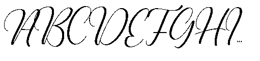 Misanga Script Regular Font UPPERCASE